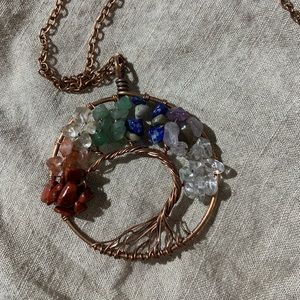 Tree of life chakra necklace
